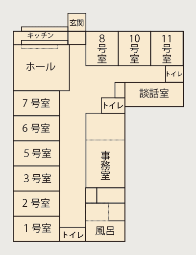 ひのきの里の見取り図